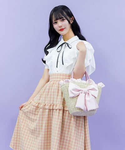 Ribbon Basket Bag