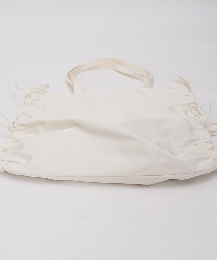 Side Drawstring Ribbon Tote