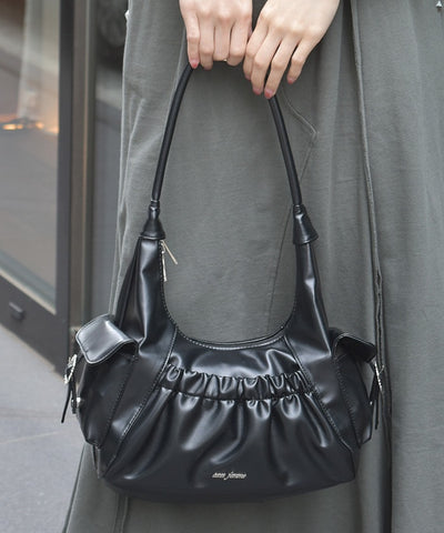 Side Pocket Gather Tote Bag