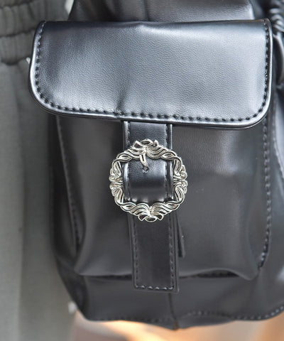Side Pocket Gather Tote Bag