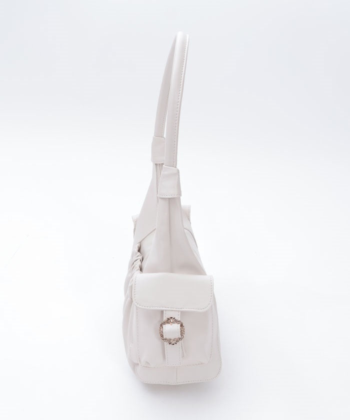 Side Pocket Gather Tote Bag