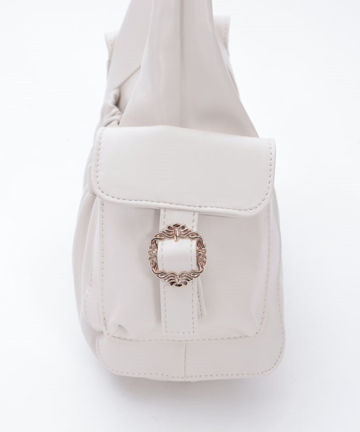 Side Pocket Gather Tote Bag