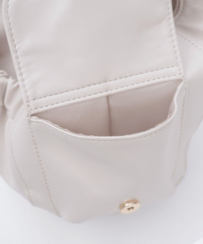 Side Pocket Gather Tote Bag