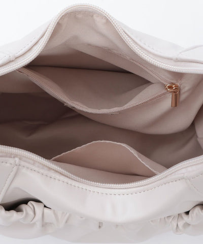 Side Pocket Gather Tote Bag