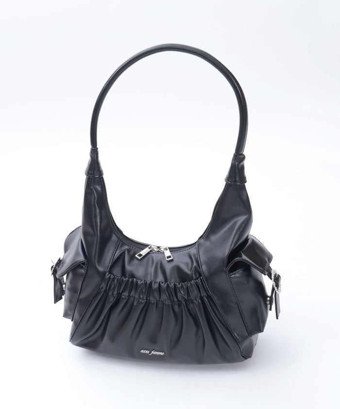 Side Pocket Gather Tote Bag