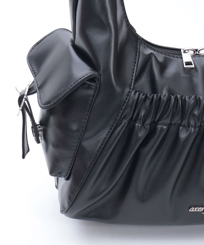 Side Pocket Gather Tote Bag