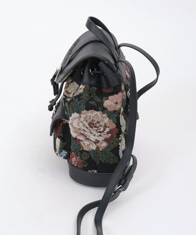 Rose Embossed Color Scheme Backpack