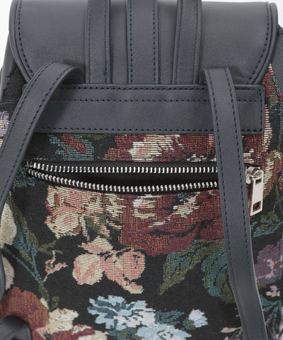 Rose Embossed Color Scheme Backpack