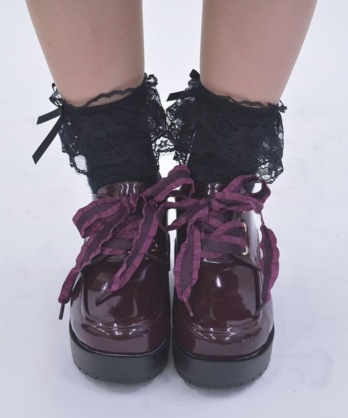 Lace-Up Platform Shoes