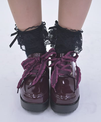 Lace-Up Platform Shoes