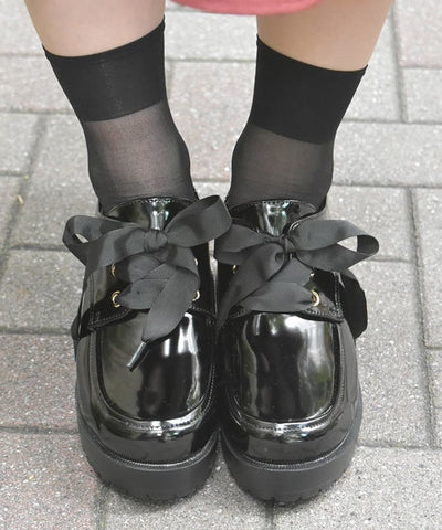 Lace-Up Platform Shoes