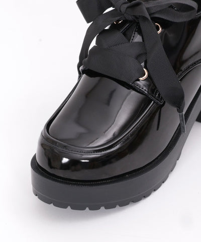 Lace-Up Platform Shoes