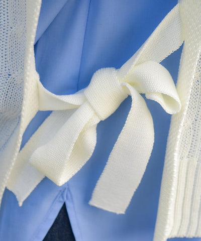 Ribbon Design Knit Vest
