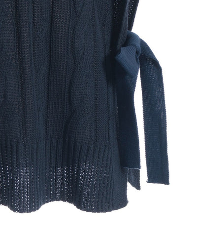 Ribbon Design Knit Vest