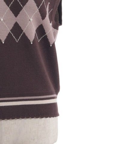Pearl Argyle Vest