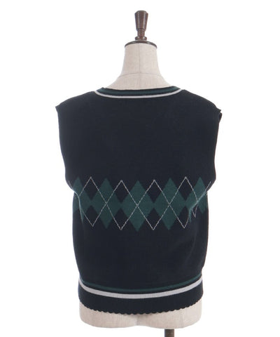 Pearl Argyle Vest