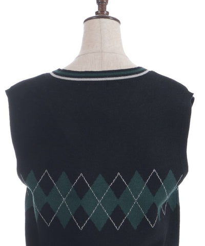 Pearl Argyle Vest
