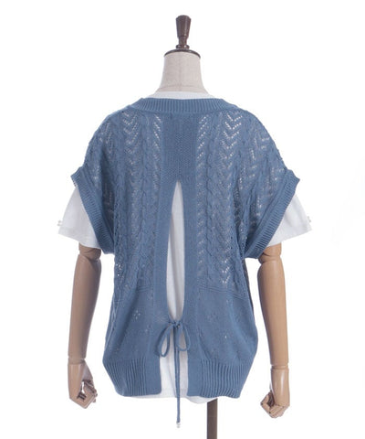 Knit Vest & T-Shirt Set