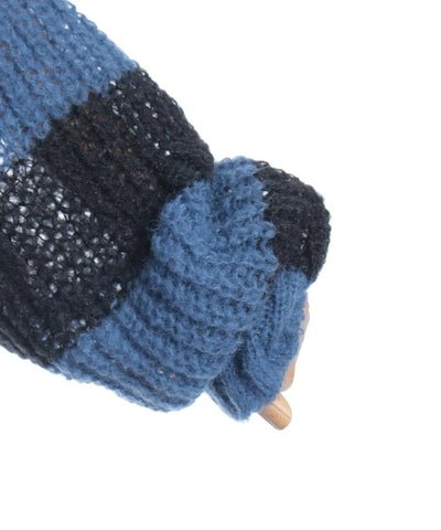 Striped Off-Shoulder Knit Pullover