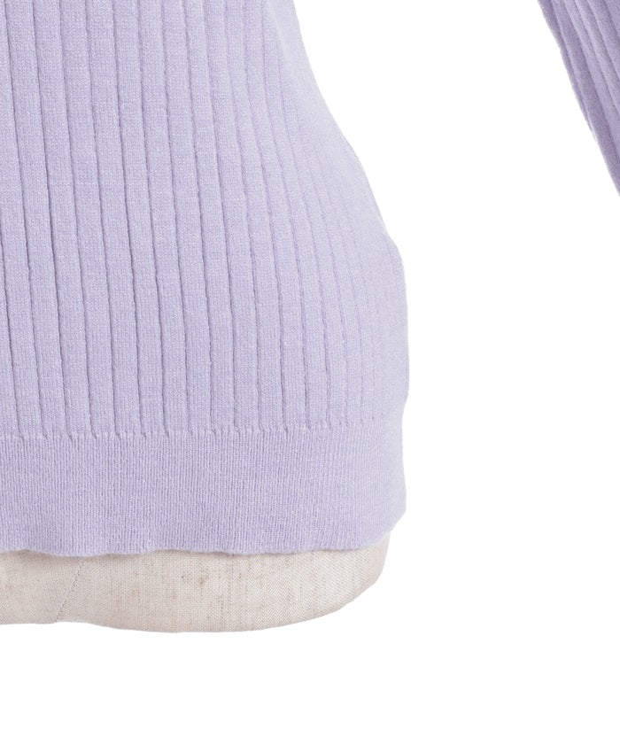 Ribbon & Tulle Lace Knit Top