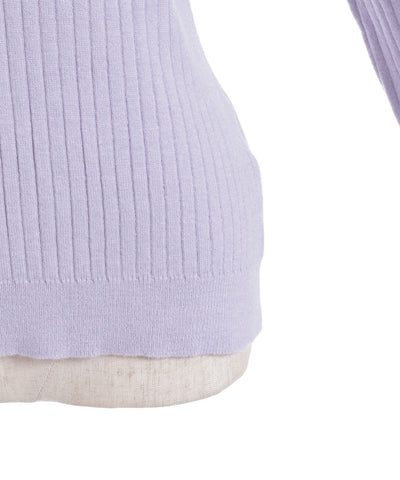 Ribbon & Tulle Lace Knit Top