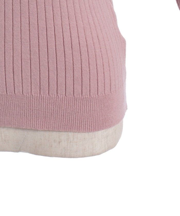 Ribbon & Tulle Lace Knit Top