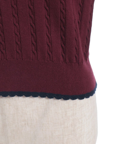 Lace & Bicolor Knit Polo