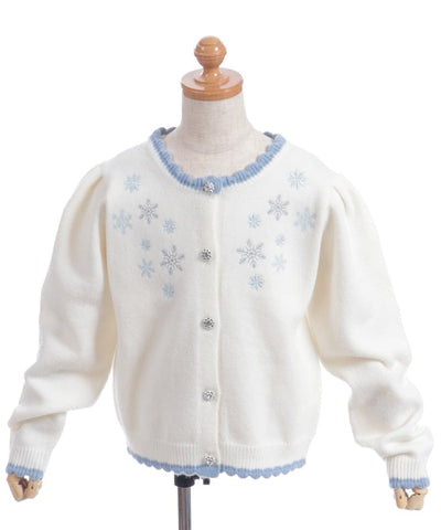Snow Crystal Knit Cardigan