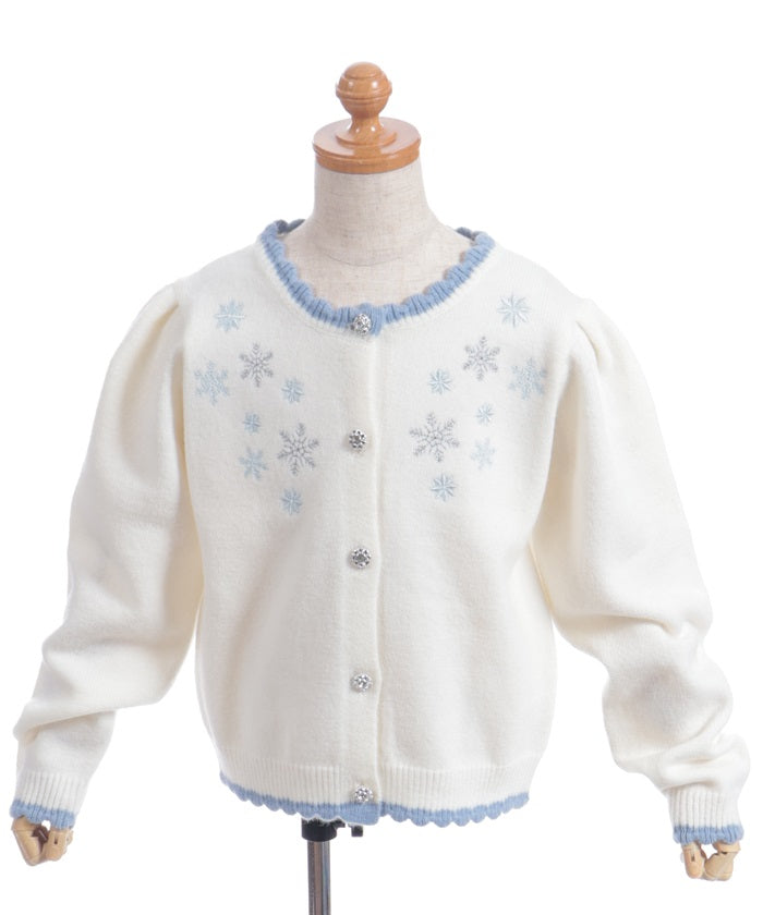 Snow Crystal Knit Cardigan