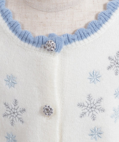 Snow Crystal Knit Cardigan