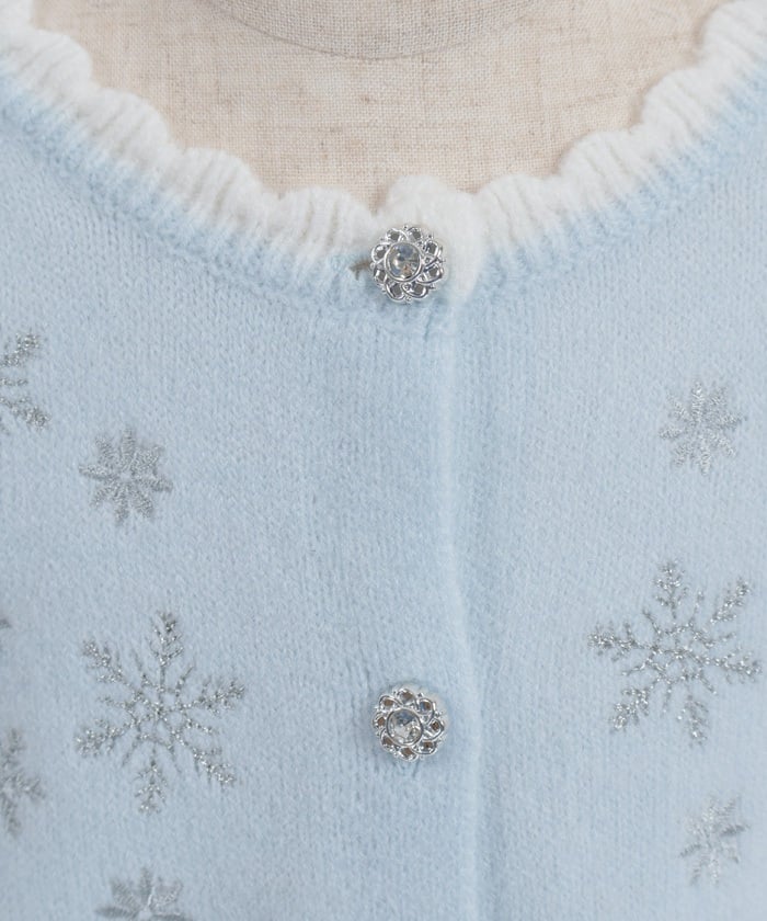 Snow Crystal Knit Cardigan