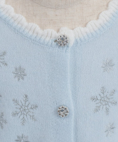 Snow Crystal Knit Cardigan