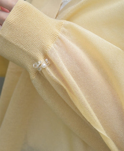 UV Cut Sheer Knit Cardigan