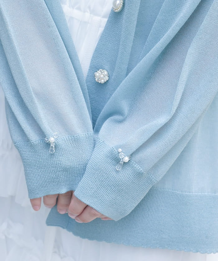 UV Cut Sheer Knit Cardigan