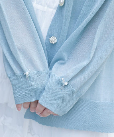 UV Cut Sheer Knit Cardigan