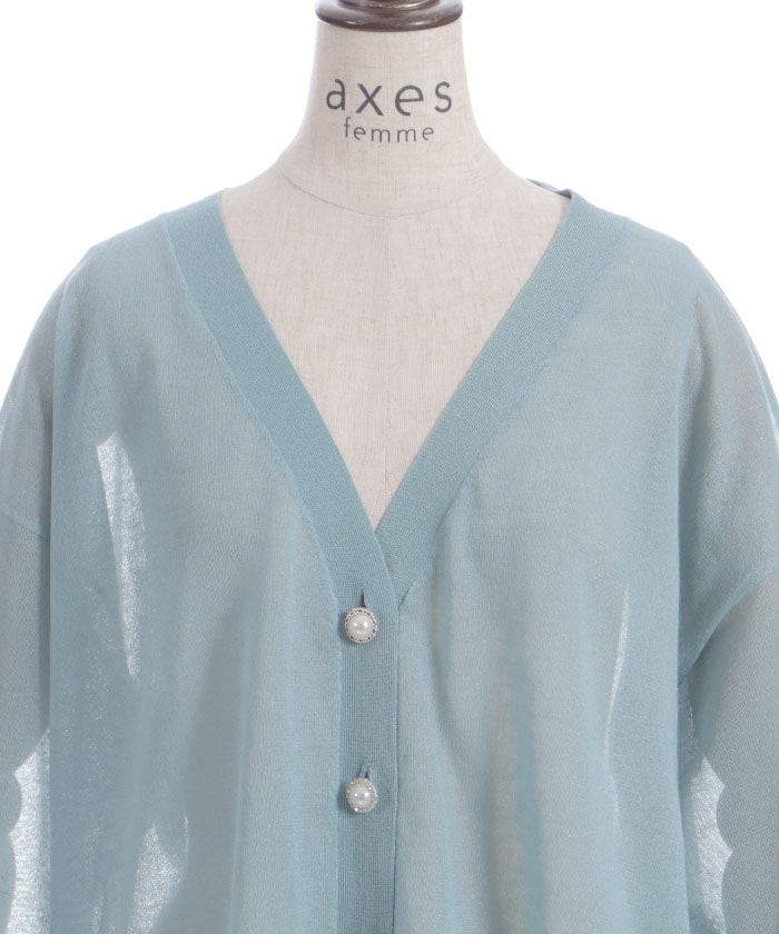 UV Cut Sheer Knit Cardigan