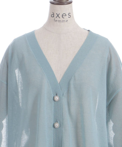 UV Cut Sheer Knit Cardigan