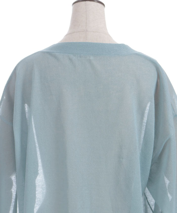 UV Cut Sheer Knit Cardigan