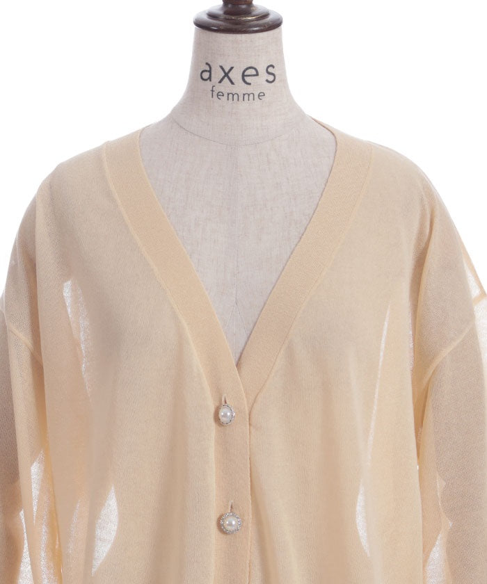 UV Cut Sheer Knit Cardigan