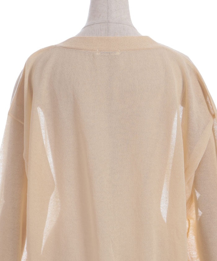 UV Cut Sheer Knit Cardigan