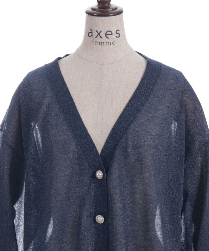 UV Cut Sheer Knit Cardigan