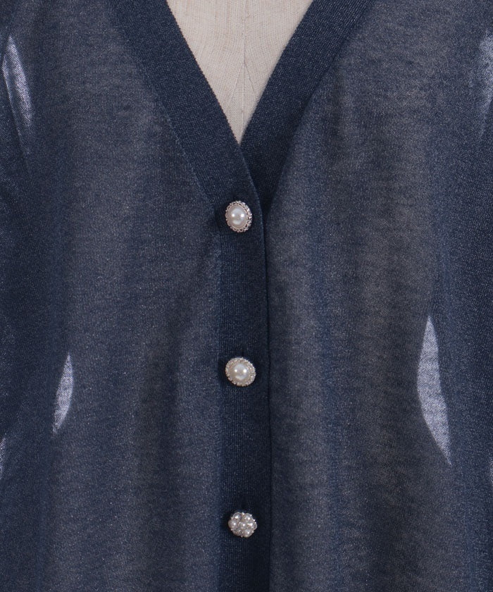 UV Cut Sheer Knit Cardigan