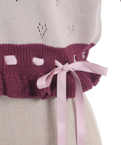 Heart Openwork Knit Cardigan