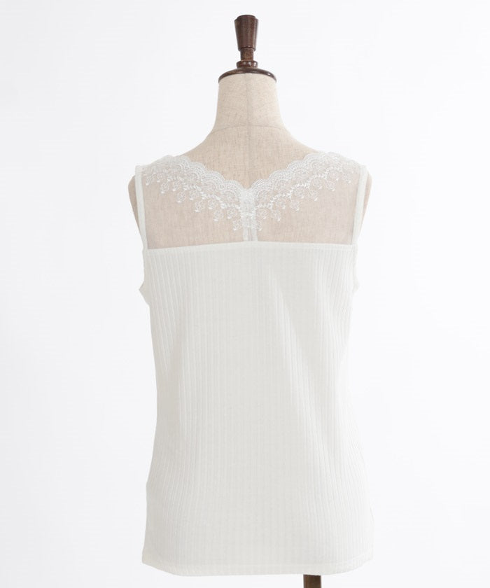 Quick-Dry Lace Tank Top