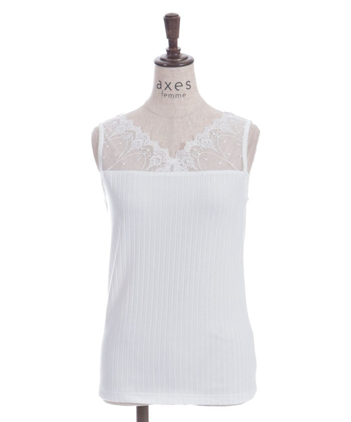Quick-Dry Tulle Lace Tank Top
