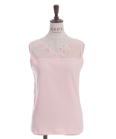 Quick-Dry Tulle Lace Tank Top