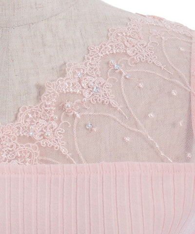 Quick-Dry Tulle Lace Tank Top