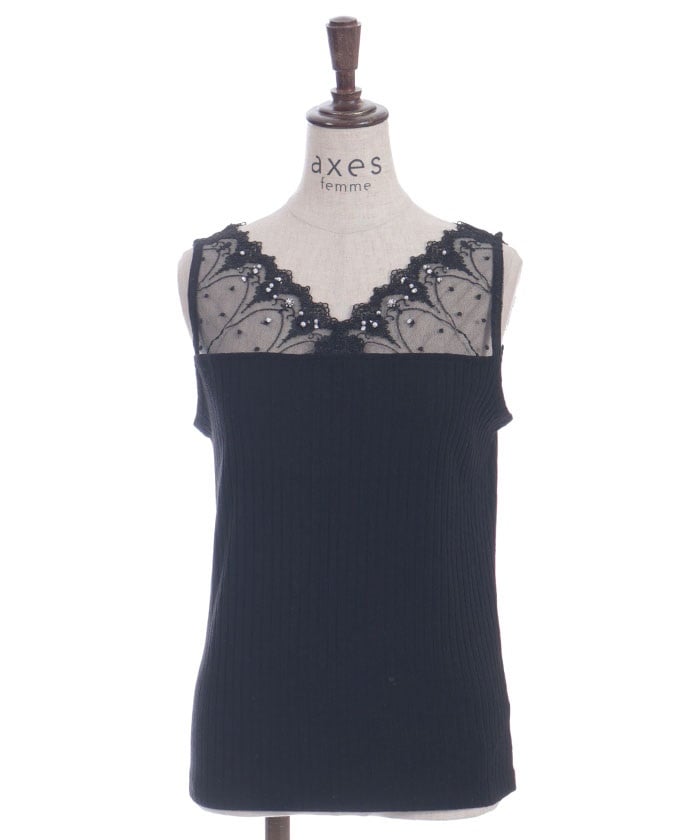 Quick-Dry Tulle Lace Tank Top