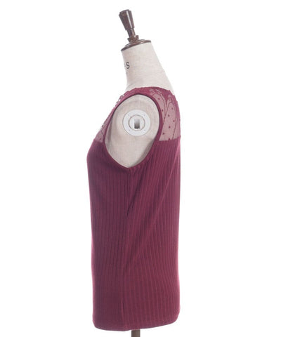 Quick-Dry Tulle Lace Tank Top