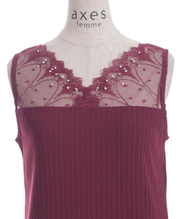 Quick-Dry Tulle Lace Tank Top